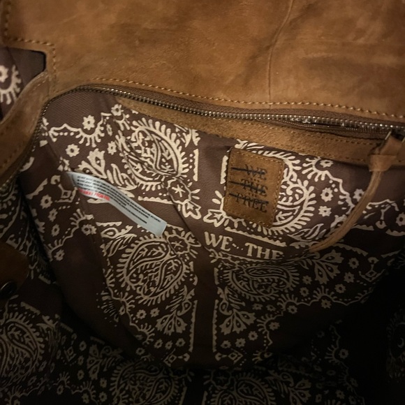 Free People Tan Suede Tote Bag - Picture 6 of 8